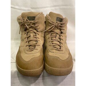 SH7005- 5.11 Tactical Desert Tan Combat Boots Men’s 6.5 Suede & Nylon